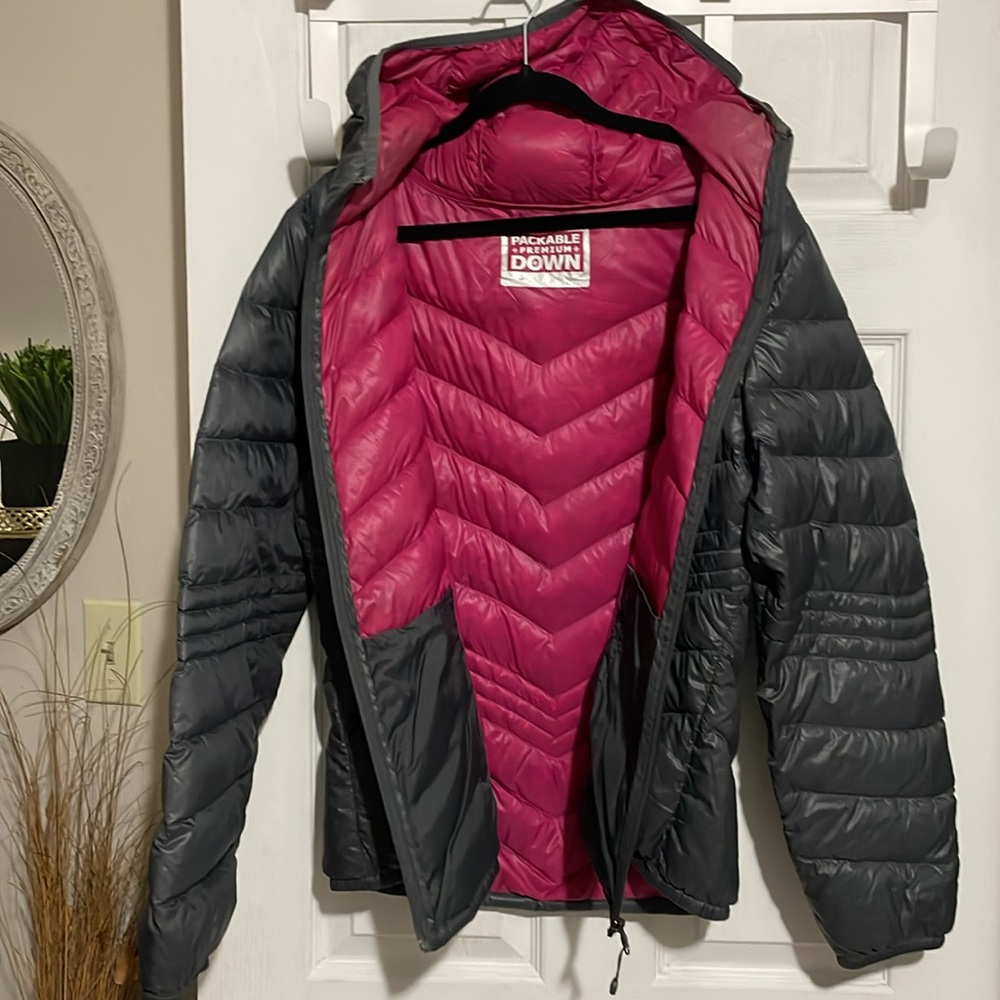 Xersion Packable Premium Down Puffer Jacket, Grey… - image 2